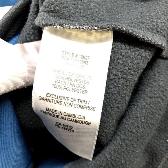 Elevate Performance Jacket Mens XL Blue Full Zip Pockets Mock Neck Outdoors - Picture 7 of 9